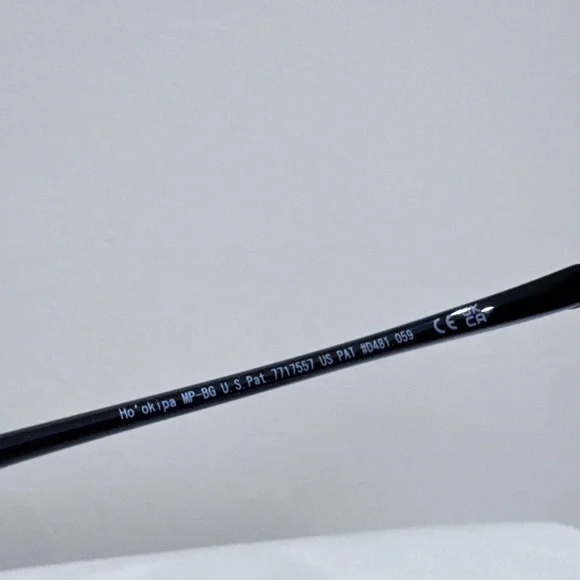 Maui Jim Ho'okipa 407 02 64 Men's Gloss Polarized Sunglasses - Black/Bronze - Picture 14 of 14